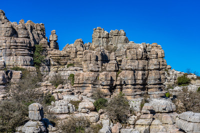 El Torcal de Antequera, Andalusia, Spain，在Antequer
