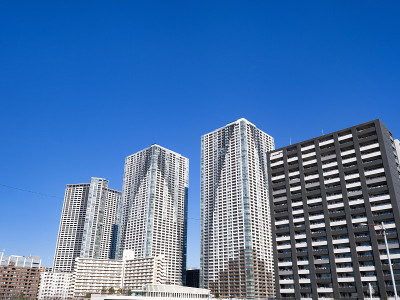 东京海滨地区的高层公寓