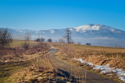 美丽的乡村山地景观。