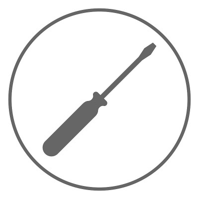 螺丝刀图标。向量