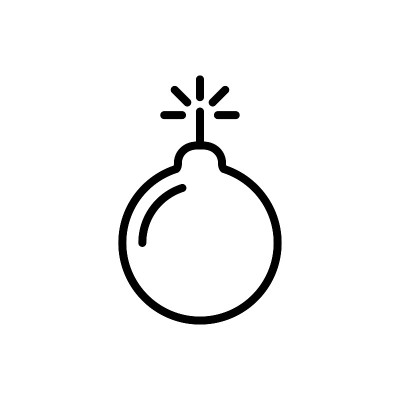 炸弹图标时尚