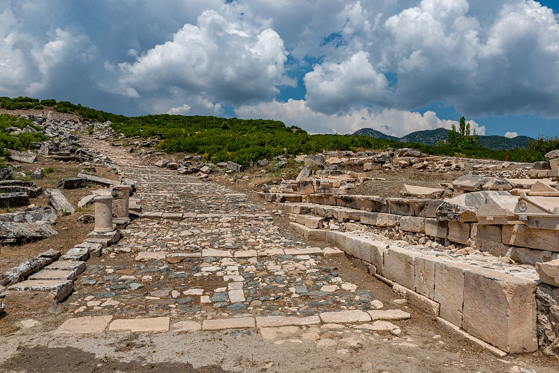 Golhisar, Burdur -土耳其。角斗士之城:基比拉古城。