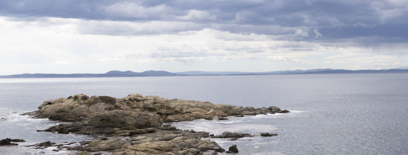 壮观的地中海景观玫瑰，Cap de Creus, Costa Brava, España