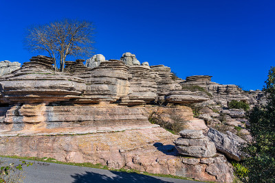 El Torcal de Antequera, Andalusia, Spain，在Antequer