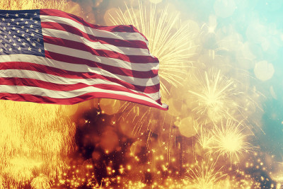 在美国庆祝独立日