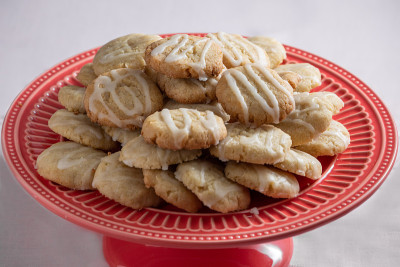 柠檬饼干饼干加糖，纯素糖果