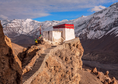 Dhankar Gompa Sunset Spiti India