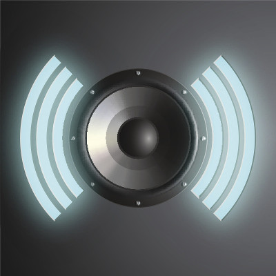 向量的音乐扬声器