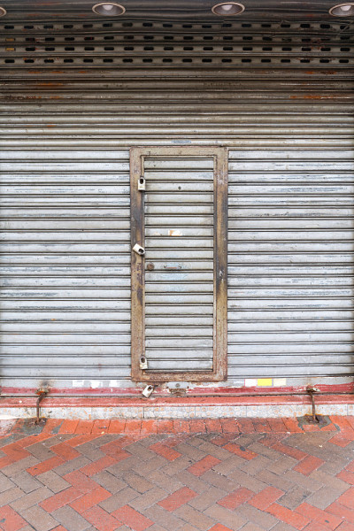 锁店的门