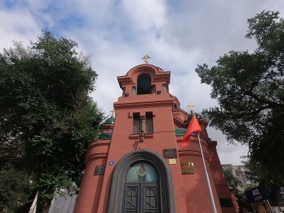 中国哈尔滨的古老教堂