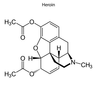 化学分子的骨架式。