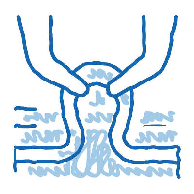 静脉医疗涂鸦图标手绘插图