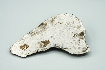 Metallic Meteorite isolated, a piece of rock forme
