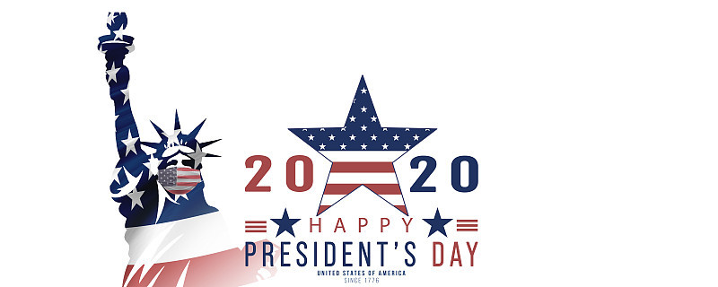 总统日快乐，2020年美国大选，-网络横幅