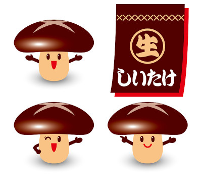 香菇娃娃的插画。