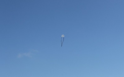 风筝在天空。