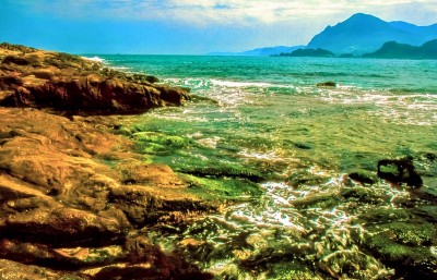 台湾海岸风光，基隆海岸线