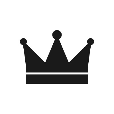 皇冠图标在时尚的平风格