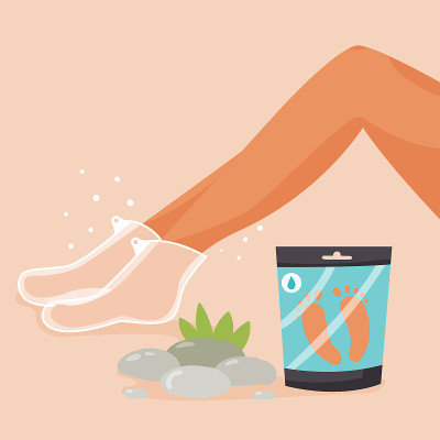 Legs with foot mask