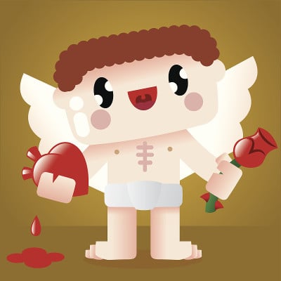爱神之心在手中