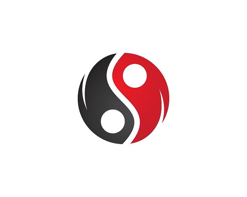 阴阳图标矢量