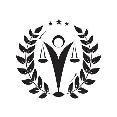 法律最小标志模板。矢量图