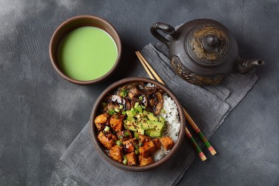 抹茶炒豆腐