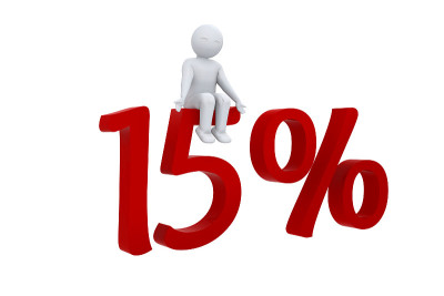3D人类坐在15%