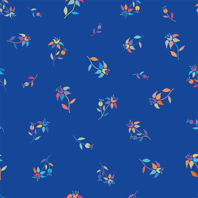 Colorful traditional folk flowers seamless vector 
