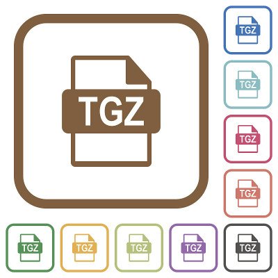 TGZ文件格式简单的图标