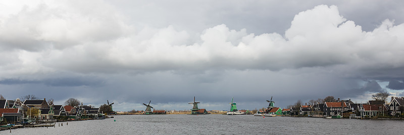 排风车，Zaanse Schans，荷兰，荷兰