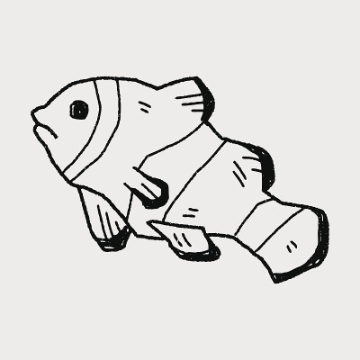 小丑鱼涂鸦