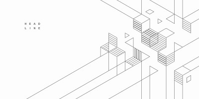 抽象几何技术背景。向量的创意设计。