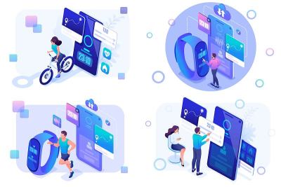 Set isometric Mobile Apps to track workouts, runni