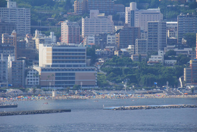热海市的海滩