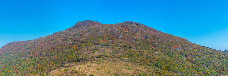 韩国光州附近的木登山国家公园的山峰
