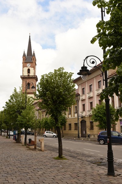 Bistrita, Bistritz, Church Tower,Gheorghe Sincai S