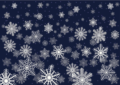 夜间降雪。