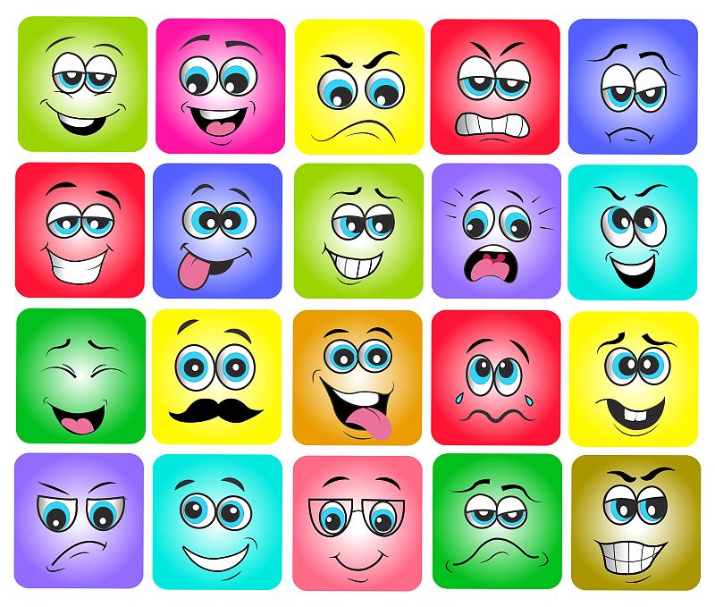 emoticon set vector illustration