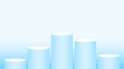 pedestal cylinder circle five steps for cosmetics 