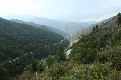 中国五台山一带的景色