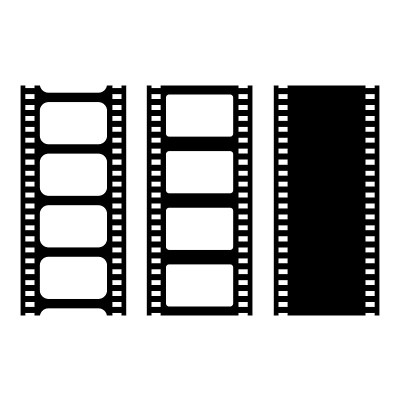 Film strip vector icons