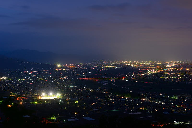 长野市的夜晚