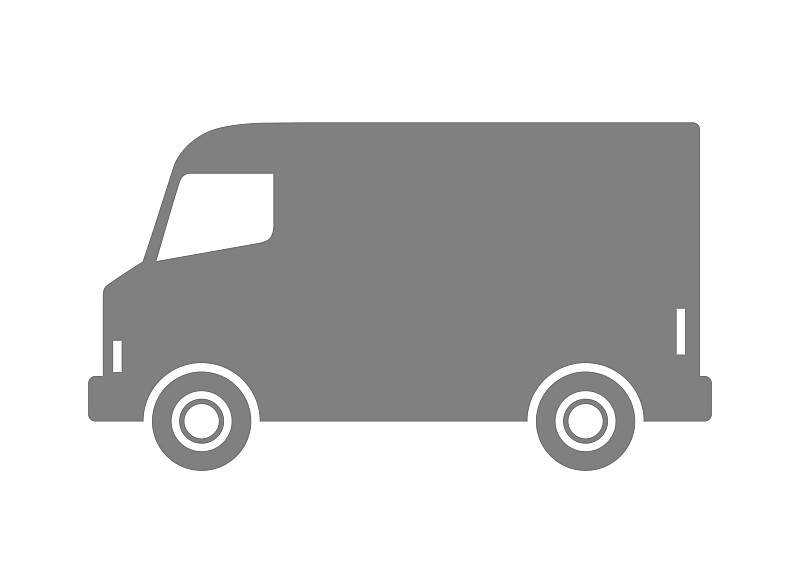 Grey delivery van