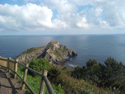 景观的Gaztelugatxe