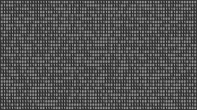 随机数字二进制数据屏幕背景