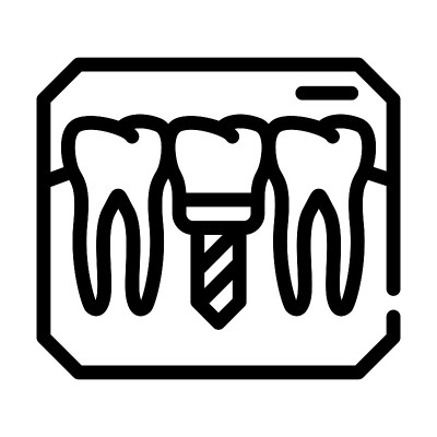 种植检查线图标矢量插图