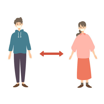 感染病毒的人的矢量图