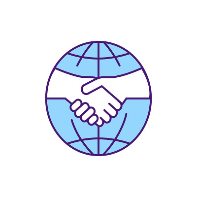 协议RGB颜色图标。公司合约管理