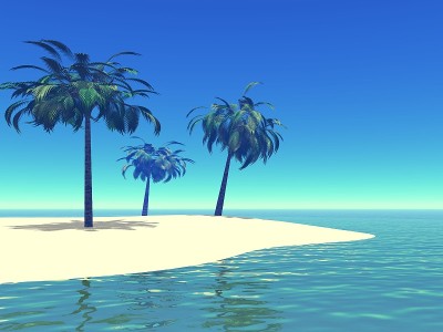 美丽的海洋和岛屿景观